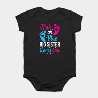 Gender reveal sister Baby Bodysuit